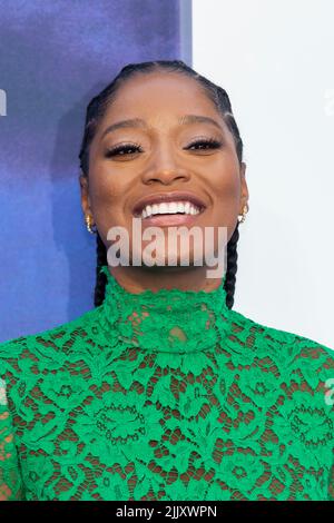 London, Großbritannien. 28. Juli 2022. Cast-Mitglied Keke Palmer nimmt an der UK-Premiere des Films ‘Nope’ am Odeon Leicester Square Teil. Der Film erscheint am 12. August in den britischen Kinos. Kredit: Stephen Chung / EMPICS / Alamy Live Nachrichten Stockfoto