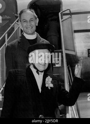 Pastor Und Frau Niemoller. 11. November 1949. Stockfoto