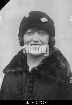 Mabel Normand berichtete über den Tod – Eine Nahaufnahme von Mabel Normand, dem Star aus Jahren, der in einem Sanitarium in Los Angeles sterben soll. Mabel leidet an Tuberkulose. 10. März 1929. (Foto von International Newsreel Photo). Stockfoto