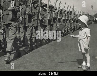 2. A.I.F. marsch durch Sydney. 28. März 1940. Stockfoto