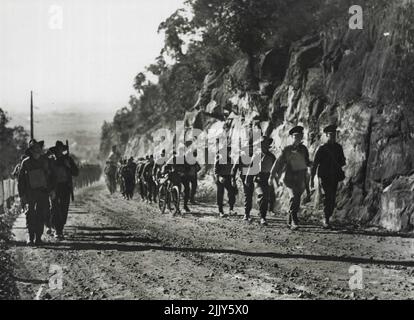 AIF märz nach Bathurst. 25. August 1940. Stockfoto