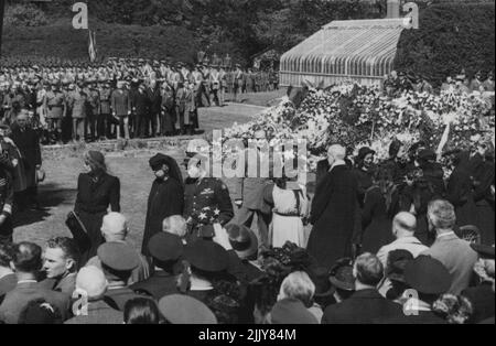 Präsident Franklin Roosevelt - Beerdigung. 14.Mai 1945. (Foto von Associated Press Photo). Stockfoto