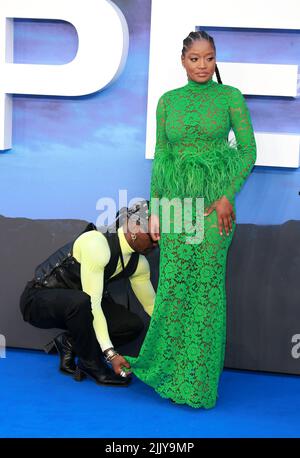 Keke Palmer nimmt an der britischen Premiere von „NOPE“ am Odeon Luxe Leicester Square am 28. Juli 2022 in London, England, Teil. Stockfoto
