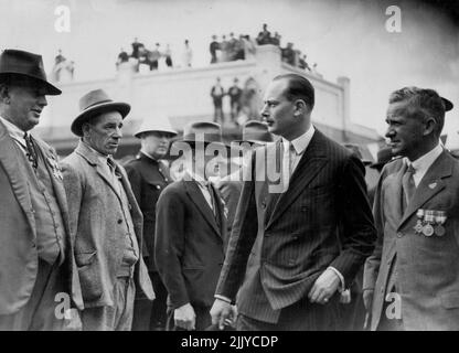 Fahren Sie in den Royal Train bei ***** ein . 30. Oktober 1934. Stockfoto