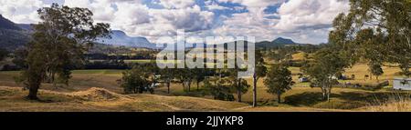 Panorama der ländlichen Landschaft in Killarney, Queensland, Australien Stockfoto