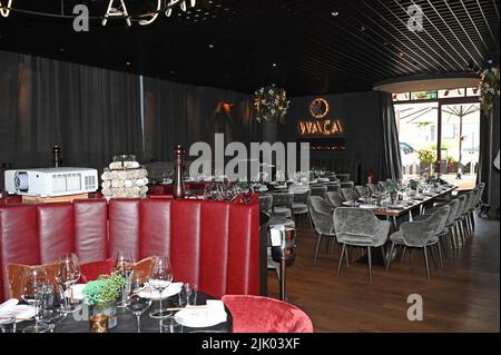 München, Deutschland. 28.. Juli 2022. Das Restaurant 'WACA' in der Motorworld in München. Quelle: Düren/dpa/Alamy Live News Stockfoto