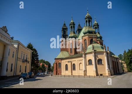 Blick auf das Gebäude der Kathedrale von Piotr und Pawel auf der Insel Tumski Stockfoto