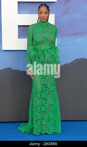 Jul 28, 2022 - London, England, UK - Keke Palmer nimmt an der Nope Gala Film Screening, Odeon Luxe Leicester Square Teil Stockfoto