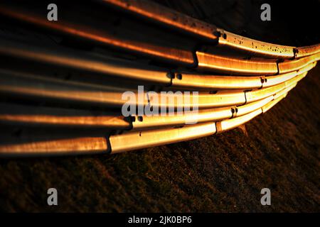 Budapest, Ungarn. 28.. Juli 2022. Rundgangatmosphäre - Sonnenuntergang. Großer Preis von Ungarn, Donnerstag, 28.. Juli 2022. Budapest, Ungarn. Quelle: James Moy/Alamy Live News Stockfoto