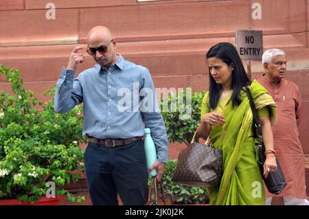 Neu Delhi, Neu Delhi, Indien. 29.. Juli 2022. Parlamentsabgeordnete während der laufenden Monsunsitzung des parlaments am Freitag in Neu-Delhi, Indien (Bildquelle: © Ravi Batra/ZUMA Press Wire) Stockfoto