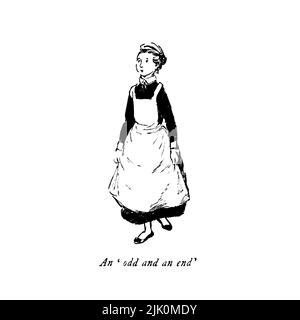 An Odd and an End der bewunderungswürdige Crichton ist ein komisches Bühnenstück, das 1902 von J. M. Barrie geschrieben wurde. Illustriert von Hugh Thomson RI (1. Juni 1860 – 7. Mai 1920) war ein irischer Illustrator, der in Coleraine bei Derry geboren wurde. Er ist vor allem für seine mit Stift und Tinte illustriert Werke von Autoren wie Jane Austen, Charles Dickens und J. M. Barrie bekannt. Stockfoto