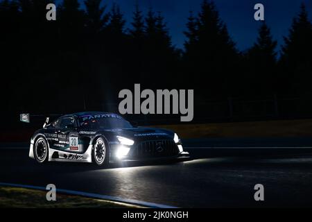 20 SPS Automotive Performance, Mercedes-AMG GT3 von George KURTZ, Valentin PIERBURG, Tim MÜLLER, Reema JUFFALI, in Action Track, Piste, während der TotalEnergies 24 Stunden von Spa 2022, 7. Runde der Fanatec GT World Challenge Europe 2022 Powered by AWS, vom 27. Bis 31. Juli 2021 auf dem Circuit de Spa-Francorchamps, in Stavelot, Belgien - Foto Paul Vaicle/DPPI Credit: DPPI Media/Alamy Live News Stockfoto