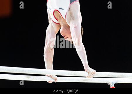 BIRMINGHAM, Großbritannien. 29.. Juli 2022. Während des Mannschaftsfinales der Männer und der Einzelqulifzierung von Birmingham 2022 - Commonwealth Games in der Birmingham Arena am Freitag, 29. Juli 2022 in BIRMINGHAM, GROSSBRITANNIEN. Kredit: Taka Wu/Alamy Live Nachrichten Stockfoto