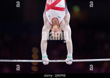 BIRMINGHAM, Großbritannien. 29.. Juli 2022. Während des Mannschaftsfinales der Männer und der Einzelqulifzierung von Birmingham 2022 - Commonwealth Games in der Birmingham Arena am Freitag, 29. Juli 2022 in BIRMINGHAM, GROSSBRITANNIEN. Kredit: Taka Wu/Alamy Live Nachrichten Stockfoto