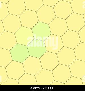 Geometrie Hexagon Wand Textur Hintergrund mehrfarbige Wabenmuster Tapete Stockfoto