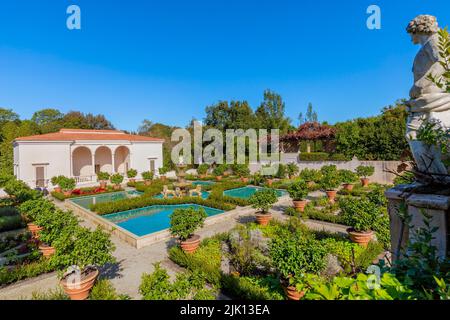 Der Italienische Renaissance-Garten, Hamilton Gardens, Hamilton, North Island, Neuseeland, Pazifik Stockfoto