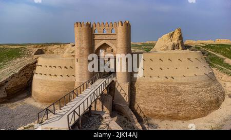 Sauran Antike Siedlung, Turkistan, Kasachstan, Zentralasien, Asien Stockfoto