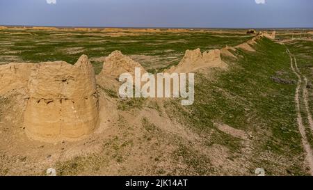 Sauran Antike Siedlung, Turkistan, Kasachstan, Zentralasien, Asien Stockfoto