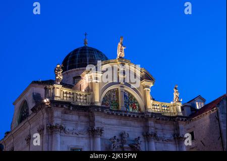 Kirche St. Blaise in der historischen Altstadt von Dubrovnik, UNESCO-Weltkulturerbe, Mitteldalmatien, Dalmatien, Adriaküste, Kroatien, Europa Stockfoto