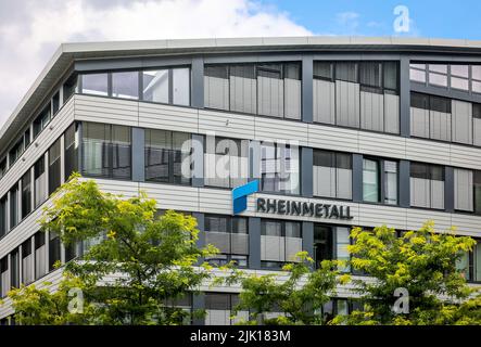 Düsseldorf, Nordrhein-Westfalen, Deutschland - RHEINMETALL, Hauptsitz des Rüstungskonzerns und Automobilzulieferers mit Sitz in Düsseldorf. Stockfoto