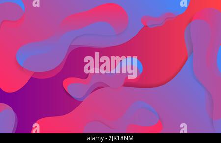 Abstrakte flüssige Element markieren Gradient. Bunt schönen Hintergrund-Design. Illustration Stockfoto