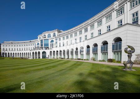 Irland, County Wicklow, Enniskerry, Powerscourt Hotel Resort and Spa. Stockfoto