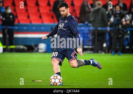 Lionel (Leo) MESSI vom PSG während der UEFA Champions League, Gruppe A Fußballspiel zwischen Paris Saint-Germain und RB Leipzig am 19. Oktober 2021 im Stadion Parc des Princes in Paris, Frankreich - Foto Matthieu Mirville / DPPI Stockfoto