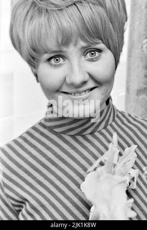 LULU, schottische Popsängerin, in ihrem Haus im Norden Londons im August 1966. Foto: Tony Gale Stockfoto