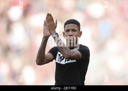 EINDHOVEN - Sávio Moreira de Oliveira vom PSV Eindhoven beim Freundschaftsspiel zwischen PSV Eindhoven und Real Betis am 23. Juli 2022 im Phillips Stadium in Eindhoven, Niederlande. ANP | Dutch Höhe | Bart Stoutjesdijk Stockfoto