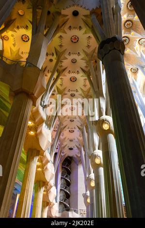 Kathedrale La Sagrada Familia in Barcelona, Spanien Stockfoto