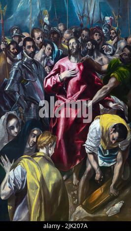 Die Entrobung Christi, El Greco, 1585-95, Alte Pinakothek, München, Deutschland, Europa Stockfoto