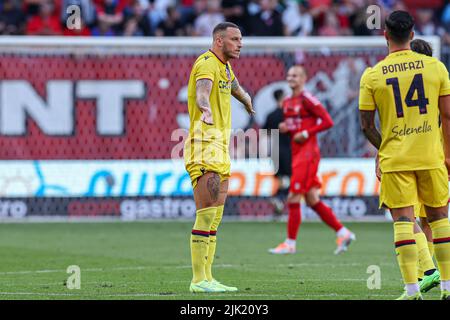 Enschede, Niederlande. 29.. Juli 2022. ENSCHEDE, NIEDERLANDE - 29. JULI: Marko Arnautovic aus Bologna während des Vorsaison-Freundschaftsspiels zwischen dem FC Twente und Bologna in der De Grolsch Veste am 29. Juli 2022 in Enschede, Niederlande (Foto von Marcel ter Bals/Orange Picics) Credit: Orange Pics BV/Alamy Live News Stockfoto