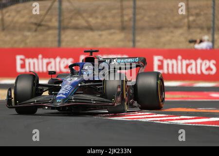 Budapest, Ungarn. 29.. Juli 2022. 29.. Juli 2022; The Hungaroring, Mogyoród, Ungarn: FIA Formel 1 Grand Prix, Freie Trainingseinheiten: Williams Racing, Alex Albon Credit: Action Plus Sports Images/Alamy Live News Stockfoto