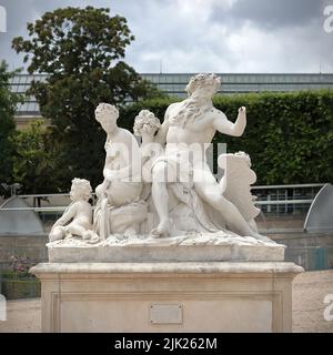 Statue Gruppe namens La Loire et le Loiret im Tuileries Garten Stockfoto