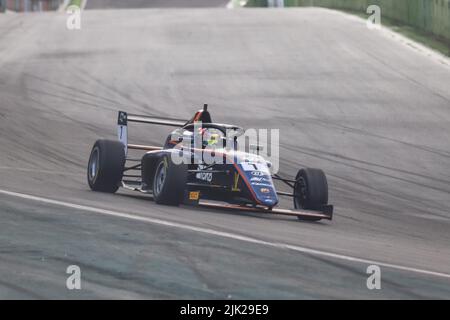Sao Paulo, Brasilien. 29.. Juli 2022. São PAULO, SP - 29.07.2022: F'RMULA 4 BRASIL EM INTERLAGOS - Victor Bakes während des Qualifyings der Formel 4 Brasilien in Interlagos, São Paulo, am Nachmittag dieses Freitags (29). (Foto: Yuri Murakami/Fotoarena) Quelle: Foto Arena LTDA/Alamy Live News Stockfoto