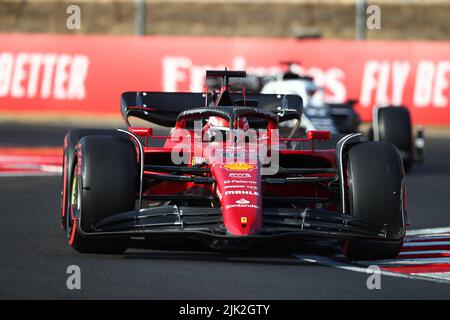 Budapest, Ungarn . 29.. Juli 2022. #16 Charles Leclerc, Scuderia Ferrari während des ungarischen GP, 28-31. Juli 2022 auf dem Hungaroring, Formel 1 Weltmeisterschaft 2022. Kredit: Insidefoto srl/Alamy Live Nachrichten Stockfoto