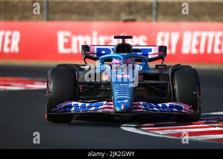 Budapest, Ungarn . 29.. Juli 2022. #14 Fernando Alonso, Alpine während des GP von Ungarn, 28-31. Juli 2022 in Hungaroring, Formel 1 Weltmeisterschaft 2022. Kredit: Insidefoto srl/Alamy Live Nachrichten Stockfoto