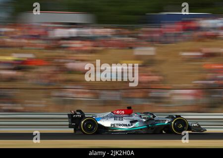 Budapest, Ungarn . 29.. Juli 2022. #63 George Russell: Mercedes AMG Team F1 während des GP von Ungarn, 28-31. Juli 2022 auf dem Hungaroring, Formel 1 Weltmeisterschaft 2022. Kredit: Insidefoto srl/Alamy Live Nachrichten Stockfoto