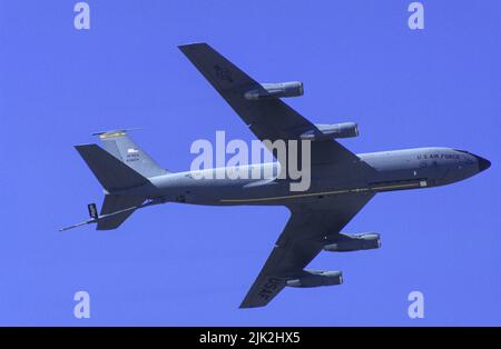 United States Air Force, KC-135 Stratotanker auf dem Luftwaffenstützpunkt Edwards in Kalifornien Stockfoto