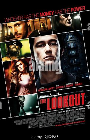 FISHER, DANIELS, GOODE, DUNHAM, POSTER, THE LOOKOUT, 2007, Stockfoto