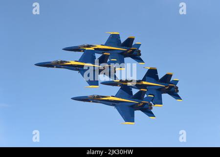 Blue Angel Diamant während des Wintertrainings im NAF El Centro im Imperial Valley von Kalifornien Stockfoto