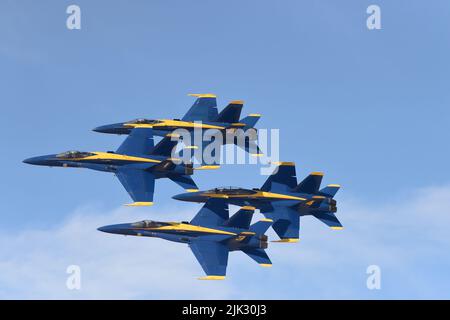 Blue Angel Diamant während des Wintertrainings im NAF El Centro im Imperial Valley von Kalifornien Stockfoto