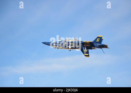 Blauer Engel 5 und 6 während des Wintertrainings im NAF El Centro im Imperial Valley von Kalifornien Stockfoto