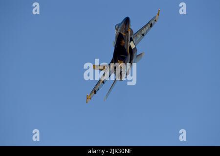 Blauer Engel 5 während des Wintertrainings im NAF El Centro im Imperial Valley von Kalifornien Stockfoto