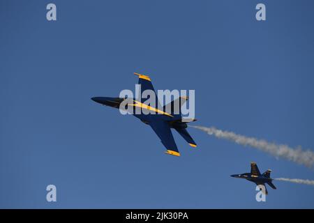 Blue Angel 5 während des Wintertrainings im NAF El Centro im Imperial Valley von Kalifornien Stockfoto