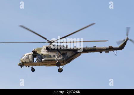 Hubschrauber der tschechischen Luftwaffe Mil Mi-171Sh Hip auf RIAT 2022, RAF Fairford. Stockfoto