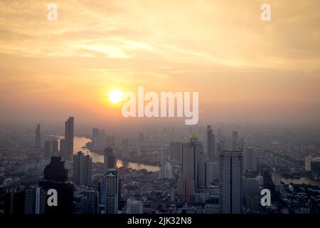 Schöne Stadtlandschaft von Bangkok, das moderne Gebäude des Asia Business Finanzdistrikts und Handels in bangkok thailand Stockfoto