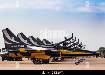 Republik Korea Air Force Black Eagles Stockfoto