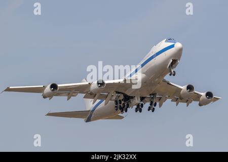 Boeing E-4B beim Start Stockfoto