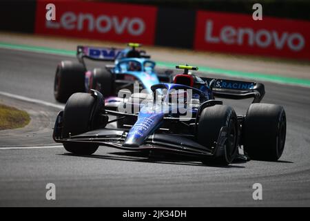 #06 Nichola Latifi Williams Racing Mercedes während des ungarischen GP, 28-31. Juli 2022 auf Hungaroring, Formel 1 Weltmeisterschaft 2022. Stockfoto